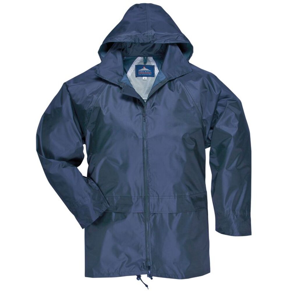 Portwest Mens Classic Casual  Rain Zip up Jacket /Coat Sizes  (S440) / Navy